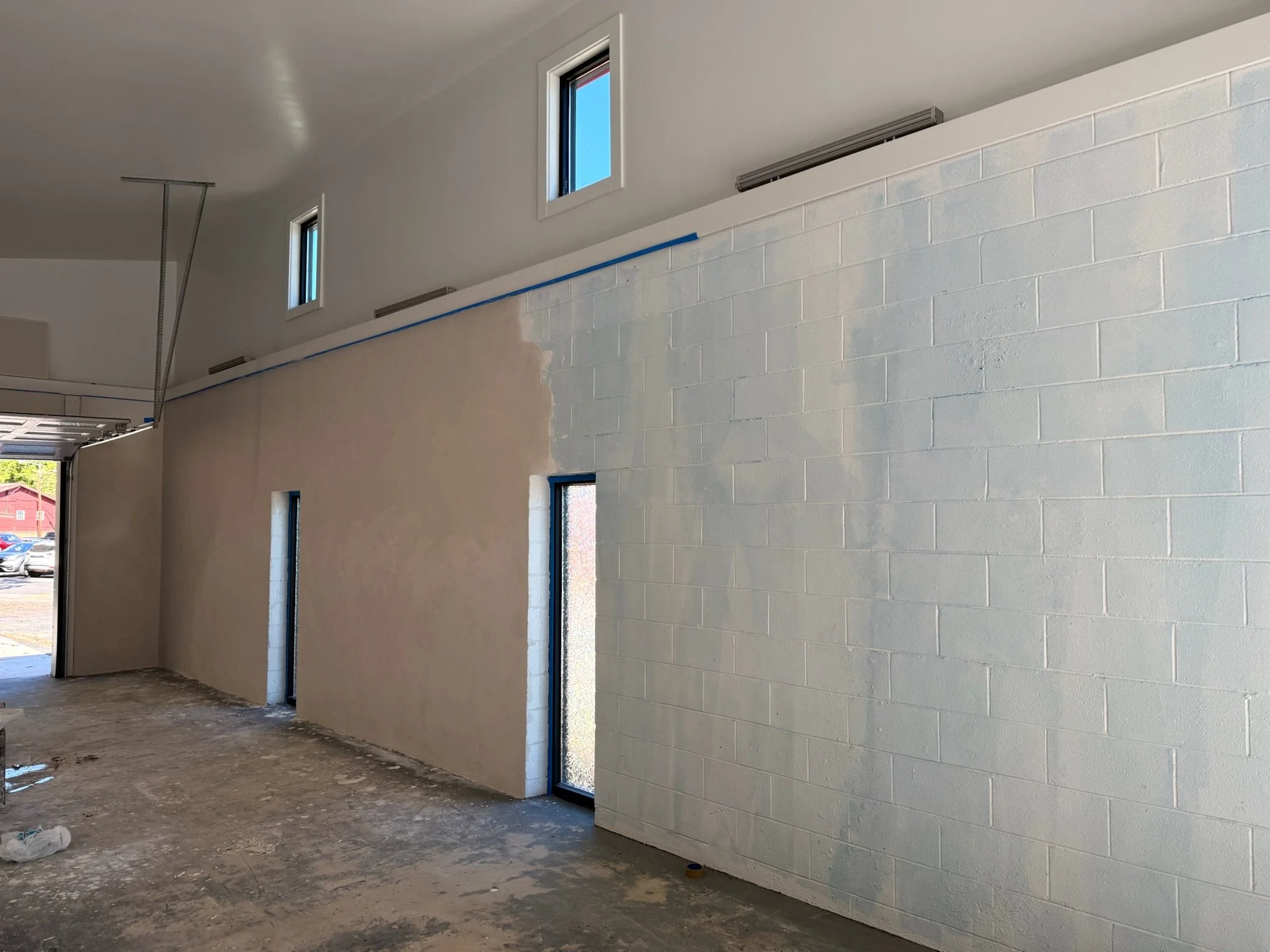 Textured Veneer Hardcoat Over Bonded Brick