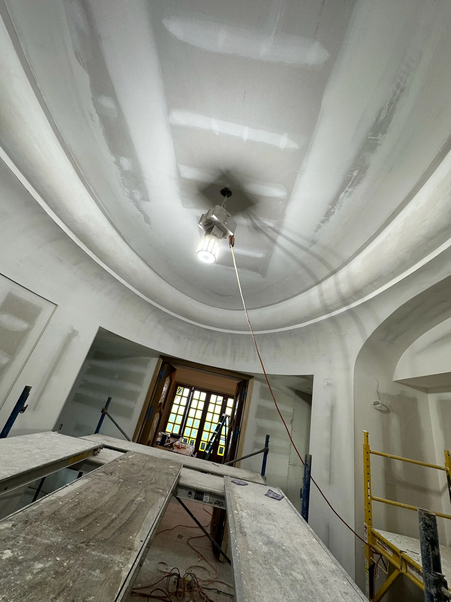 Basecoat Build Out Finish before Finished with Venetian Plaster