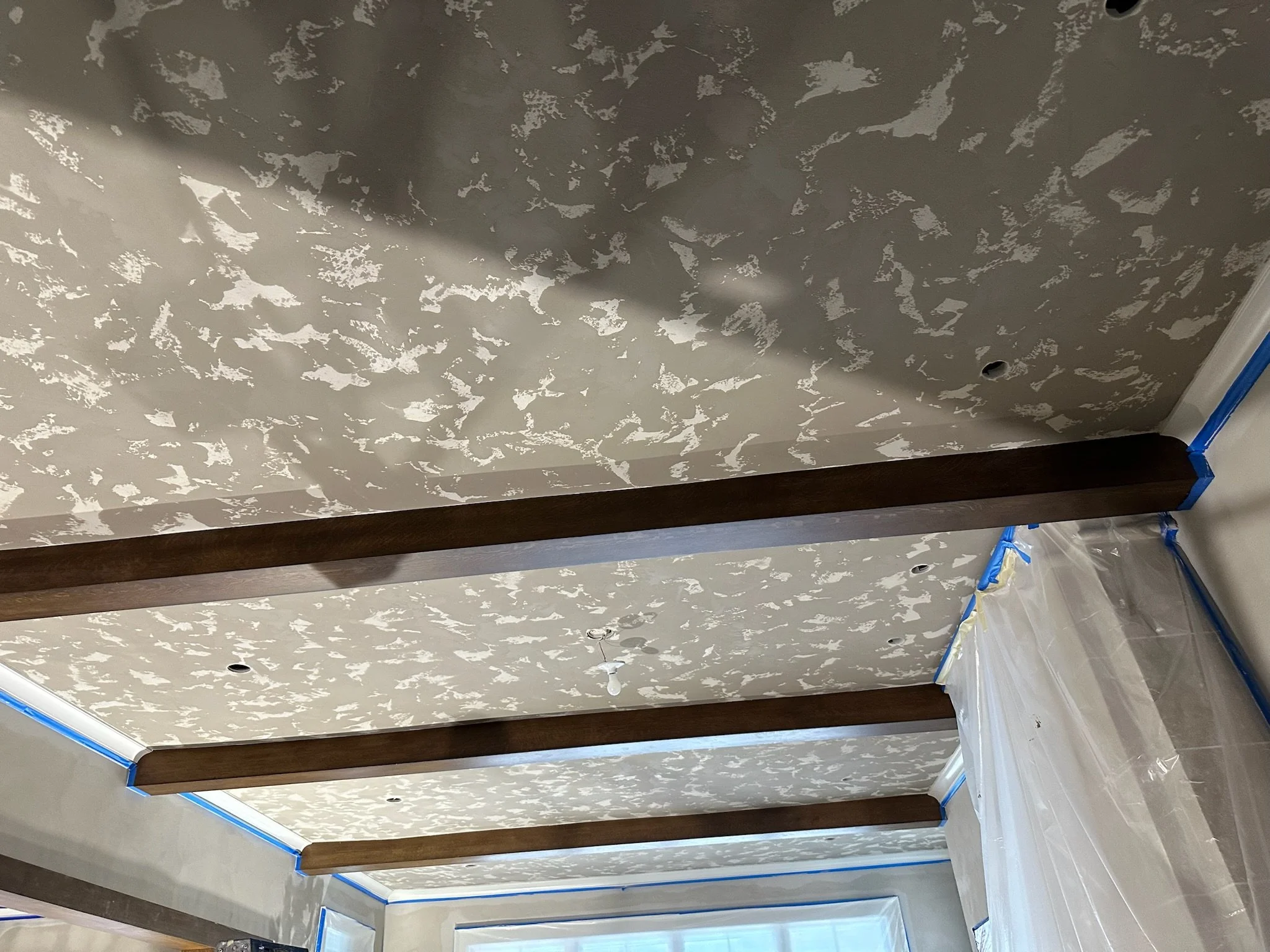 Textured Marmorino in a Drying Phase