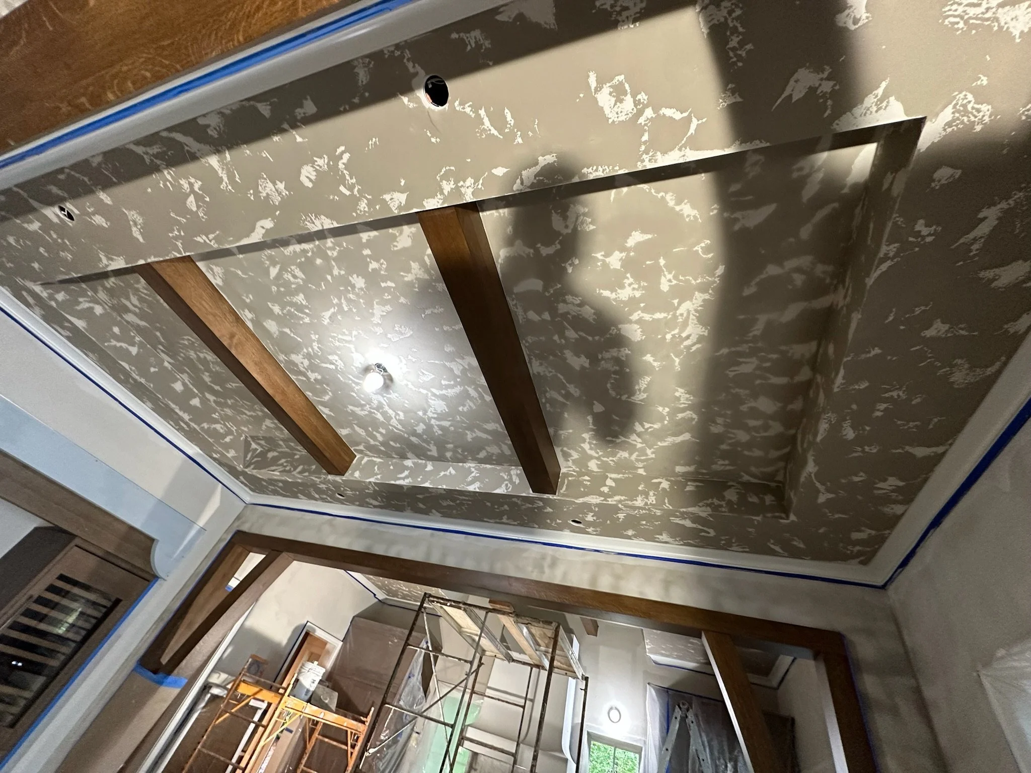 Textured Marmorino in a Drying Phase