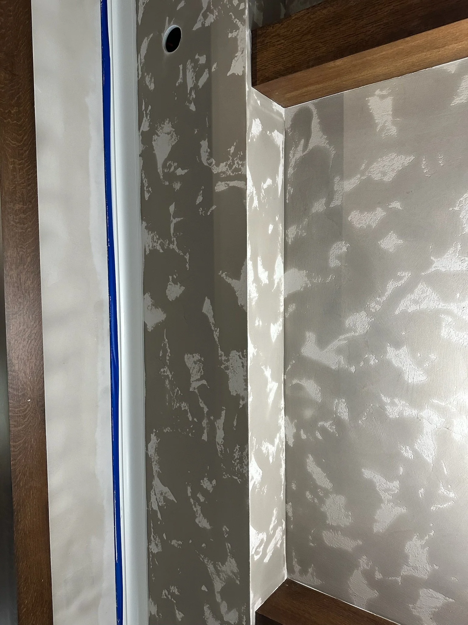 Textured Marmorino in a Drying Phase