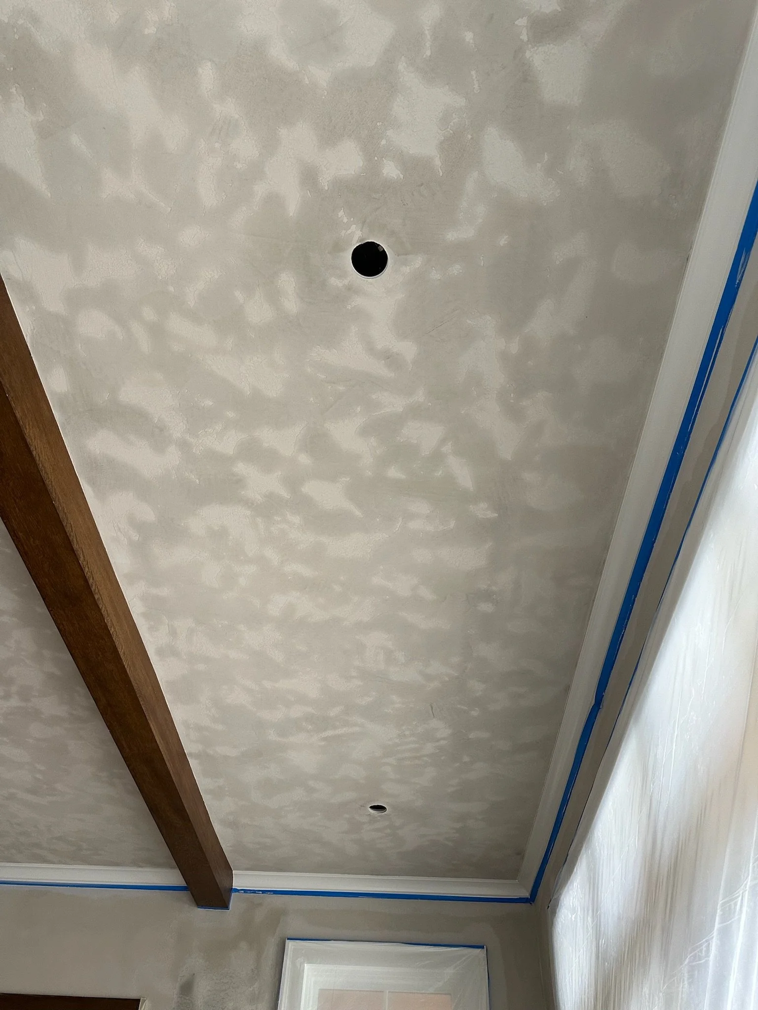 Textured Marmorino in a Drying Phase