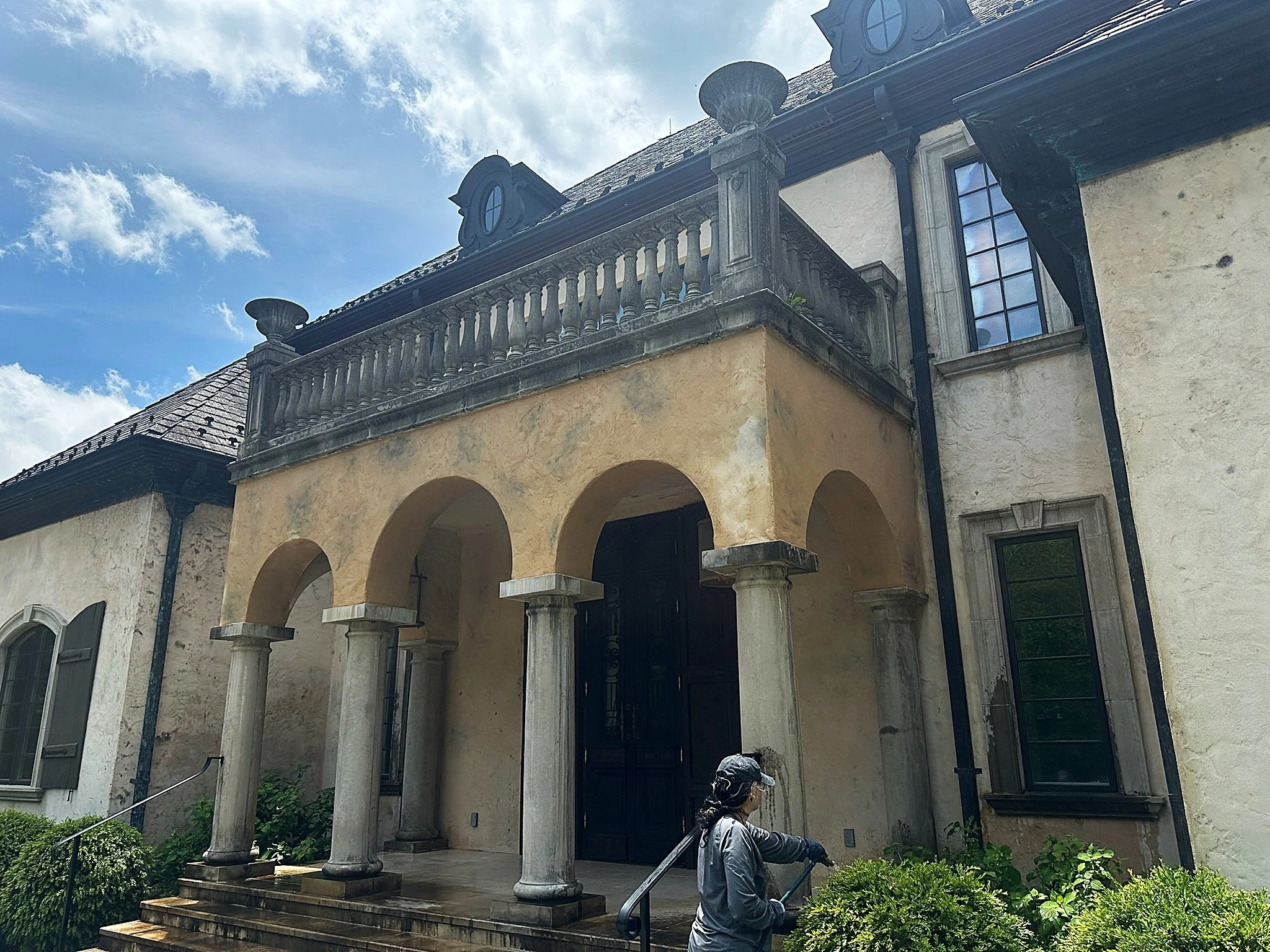 Stucco Restoration in a Drying Phase